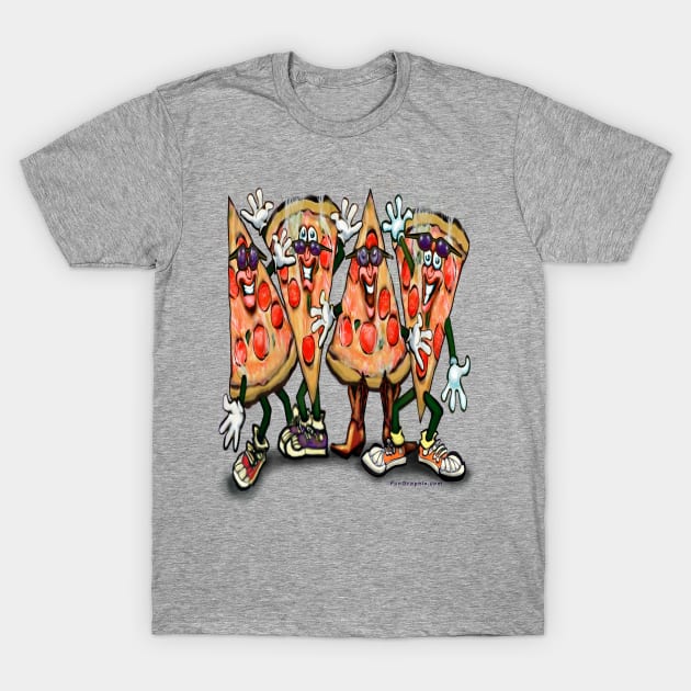 Pizza Party T-Shirt by Kevin Middleton